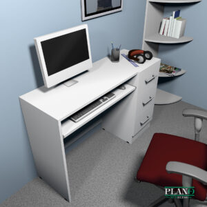 Escritorio  de PC 3 cajones Melamina